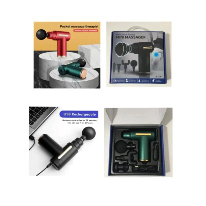 Mini Rechargeable Deep Tissue Therapy Massager SL-720 green - kinbo.site