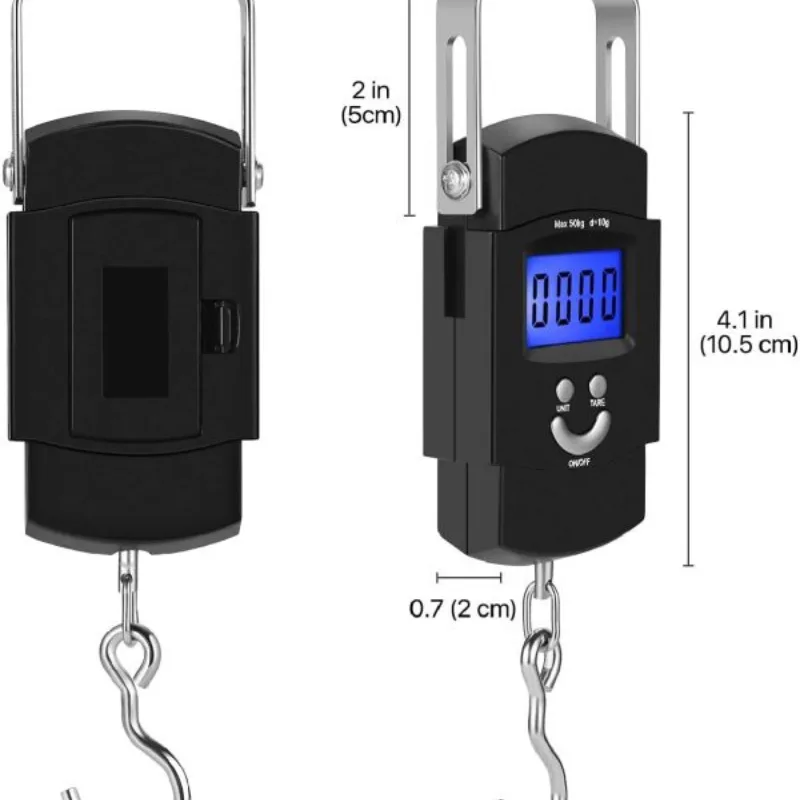 Portable Digital Weight Scale (Hook Scale) 50KG | ডিজিটাল হ্যাঙ্গিং স্কেল | কোরবানির মাংস ওজন মাপার মেশিন | Kinbo.site