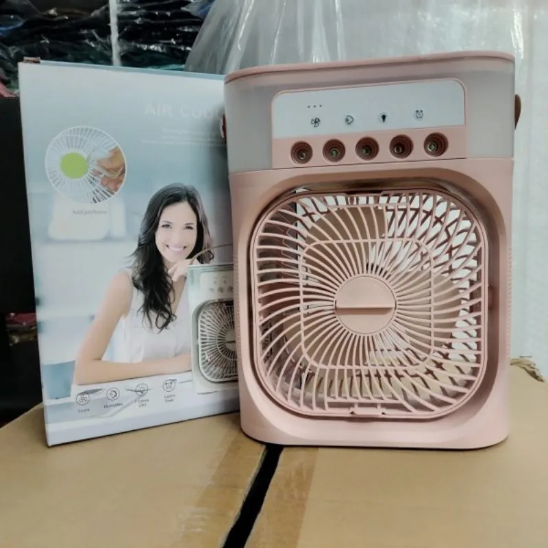 Mini 3-in-1 Air Cooling Fan | Mist Humidifier LED Fan | Kinbo.site