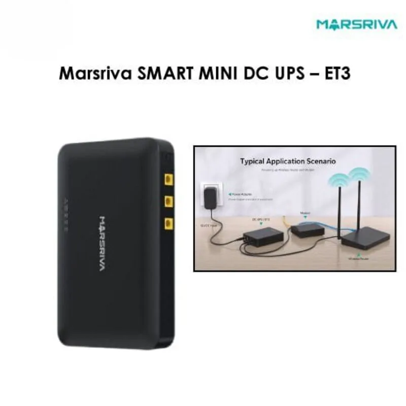Marsriva ET3 Smart Mini UPS | 8400mAh Router Backup | Kinbo.site