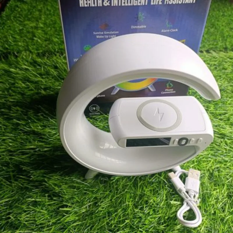 Smart G-Shape Table Lamp G63 with Wireless Charger | Kinbo.site