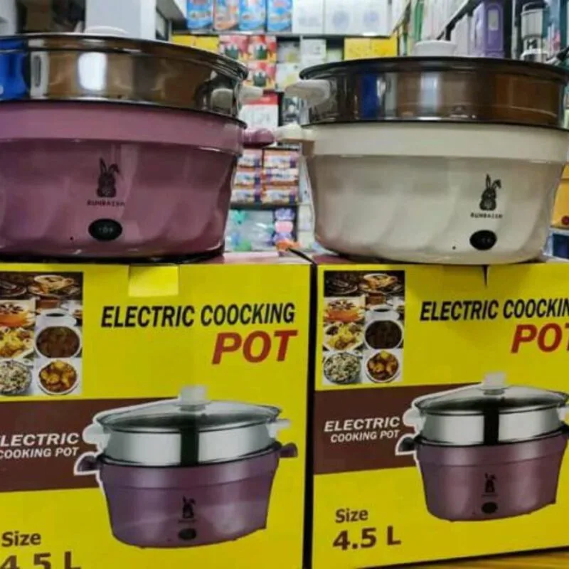Runbaisn 4.5L Electric Cooking Pot with Steamer | Kinbo.site