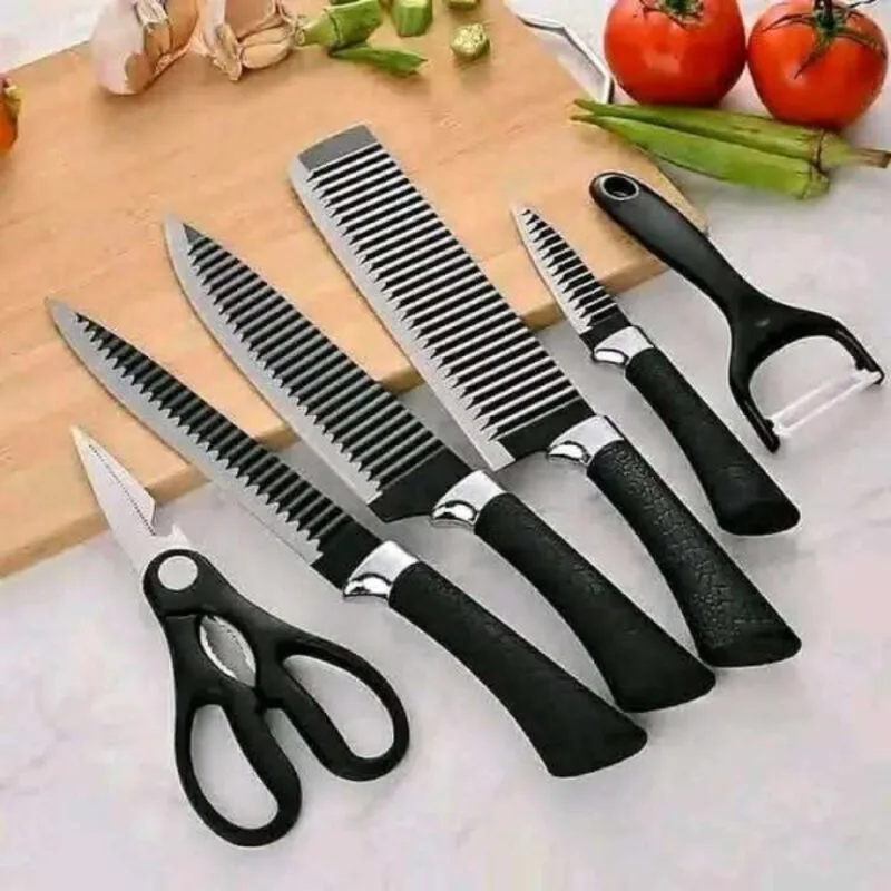 Zepter 6pcs Kitchen Knife Set | Non-Stick Stainless Steel | Kinbo.site