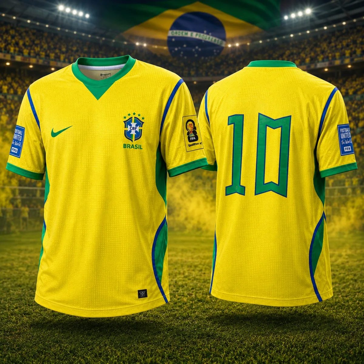 ⚜️Premium Brazil Home Jersey – Iconic No. 10